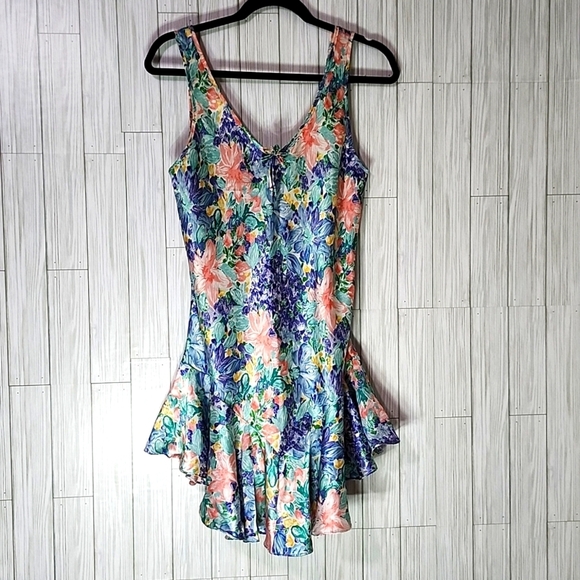 Dresses & Skirts - Vintage Floral Slip Dress sz S